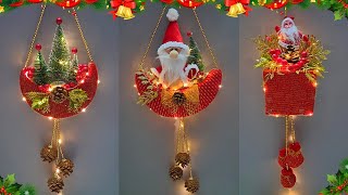 3 Easy Affordable Christmas Decoration  ideas from Ordinary materials | DIY Christmas craft idea🎄499