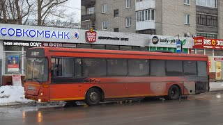 Автобус Scania Vest V10LE (АР 232 22). Покатушки по Барнаулу. / Scania Vest V10LE bus ride.