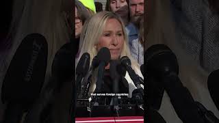 Marjorie Taylor Greene responds to Trump calling her a 'traitor'