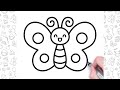 Butterfly Drawing Easy Step by Step | Easy Drawings For Kids