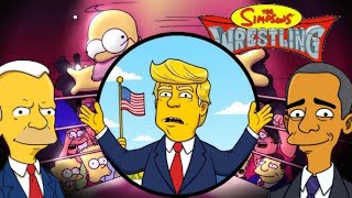 The Presidents Play Simpsons Wrestling