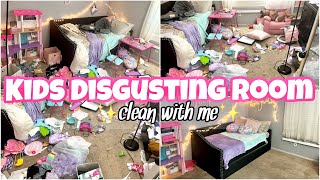 DEEP CLEAN this FILTHY Room with Me *Nasty Kids Room*