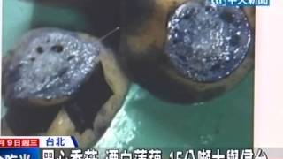 黑心香菇、漂白蓮藕 15公噸大舉侵台