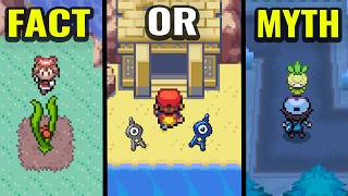 I Tested UNCONFIRMED Pokemon Facts