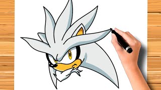 como desenhar o Silver the Hedgehog do SONIC - cómo dibujar Silver el erizo
