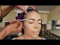 Must Watch 😱👆🏻 Viral Bridal Gele & Makeup Transformation  Makeup Tutorial ✂️💉🔥😳