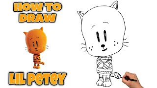 How To Draw LIL PETEY | DOG MAN MOVIE #drawing #dogman #dogmanmovie #lilpetey