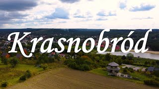 Krasnobród z drona DJI 4k - Krasnobród z lotu ptaka DJI 4k - Roztocze