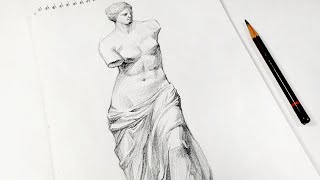 Venus de Milo (Vertical Video) - pencil drawing sounds ASMR