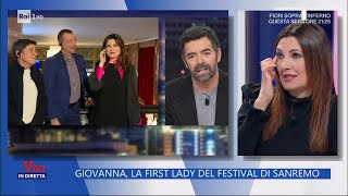 Giovanna, la first Lady del Festival di Sanremo - La vita in diretta 13/02/2023