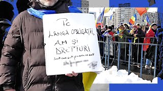 Protest în Piața Victoriei! Românii cer reluarea turului II și strâng semnături pentru Georgescu