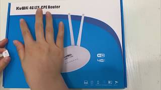 KuWfi 4G LTE Router CPE812 how to use setup video