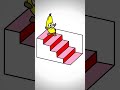 Stairs ILLUSION | Banana Cat Animation | Original by @Qdandy#memes #shortsvideoviral