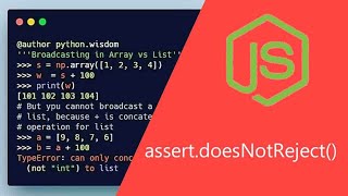 assert.doesNotReject(asyncFn[, error][, message]) :: node js