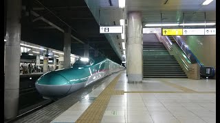 【E5系はやぶさ+E6系こまち 102号東京行き】が上野駅に入線