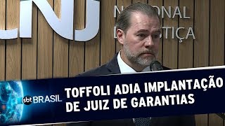 Dias Toffoli adia por seis meses a implantação do juiz de garantias | SBT Brasil (15/01/20)