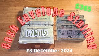 Cash Envelope Stuffing #3 December 2024 // Weekly Budget