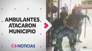 Ambulantes ATACARON MUNICIPIO de Cartagena y agredieron a funcinarios por aumento de fiscalizaciones