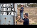 Ultimate Shipping Container Chicken Coop Conversion with @TheCrockers  Precision Cuts & Challenges