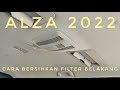 Cara bersihkan filter aircond belakang alza 2022