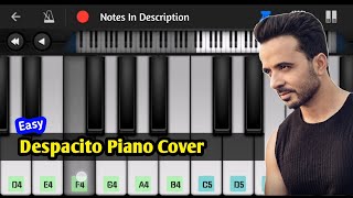 Luis Fonsi - Despacito Piano Cover | Easy Mobile Piano Tutorial | Walkband