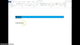 How to Shade and Highlight in Word