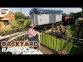 Man builds full size railway in his back garden 🚂 | LOVE THIS!