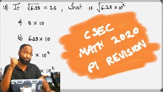 CSEC MATHS - P1 (1st 10 questions) 2020 Revision #1 | Significant Figures | Numeration | Etc