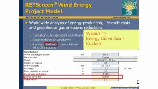 Wind Energy with RETScreen 4: Video 4