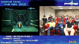 Metroid Prime 2 - Speed Run in 1:32:59 by Miles live for Awesome Games Done Quick 2013 (GCN)