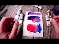 how to mix purple watercolor paints