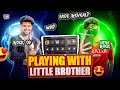 Playing 1v1 TDM with little brother 🥇 face reveal | Little Rock vs rock Op | PUBG mobile