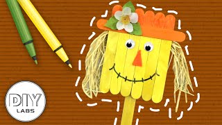 SCARECROW Popsicle Craft | Fast-n-Easy | DIY Labs