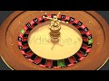 3d roulette wheel spinning loop 2 videos motion graphics video