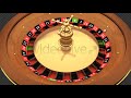 3d roulette wheel spinning loop 2 videos motion graphics video