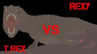 Rexy (Roberta) 2022 Vs IRL T.rex (E.cope) sticknodespro battle