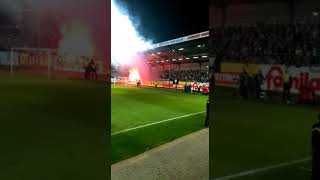 Pyrotechnik Holstein Kiel gegen Vfl Osnabrück