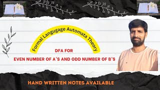 DFA for even number of a's and odd number of b's #education #cse #trending