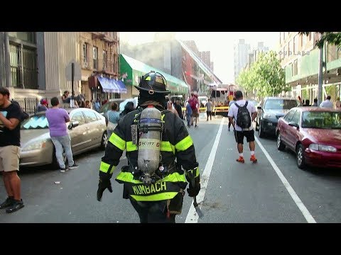 FDNY Manhattan: 5 Injured In 3 Alarm Fire - YouTube