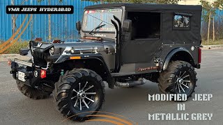 METALLIC GREY COLOUR JEEP IN HYDERABAD || @vmrjeepshyderabad ||SALE ||  9700411159 ,9848159012