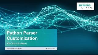 Python Parser Customization in NX CAM Simulation: Introduction