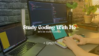 Study with me | CODING | Pomodoro 30 Minutes With Timer | Lofi Relaxing Music