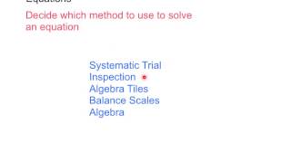 Lesson 6.5 - Different Methods to Solve