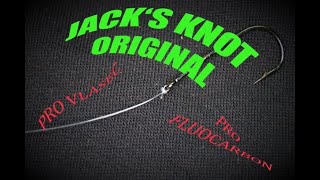 Vázání rybářských uzlů: Jack`s knot ORIGINAL + VERZE PRO PLETENOU ŠŇŮRU