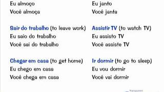 Talking about daily routines in Portuguese