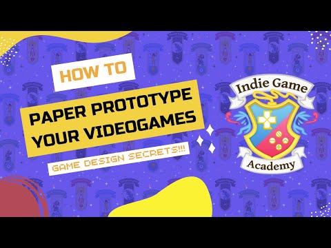 How to create a paper prototype of your video game: game design secrets!