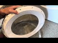 fix broken door hinge on bosch washing machine. lose door or replace hinge washing machine