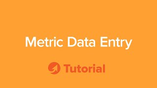 TeamGuru Tutorial: Metric Data Entry