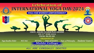 INTERNATIONAL YOGA DAY, 2024 CELEBRATION AT MALDA COLLEGE