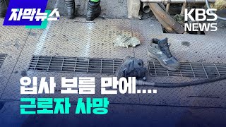 [자막뉴스] 중대재해처벌법 시행 눈앞..포스코서 하청업체 노동자 사망 / KBS 2022.01.21